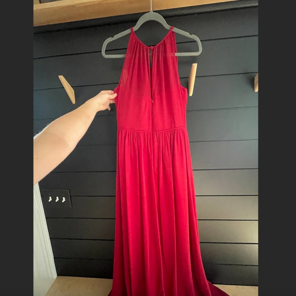 Cranberry - Maxi - Bridesmaid dress